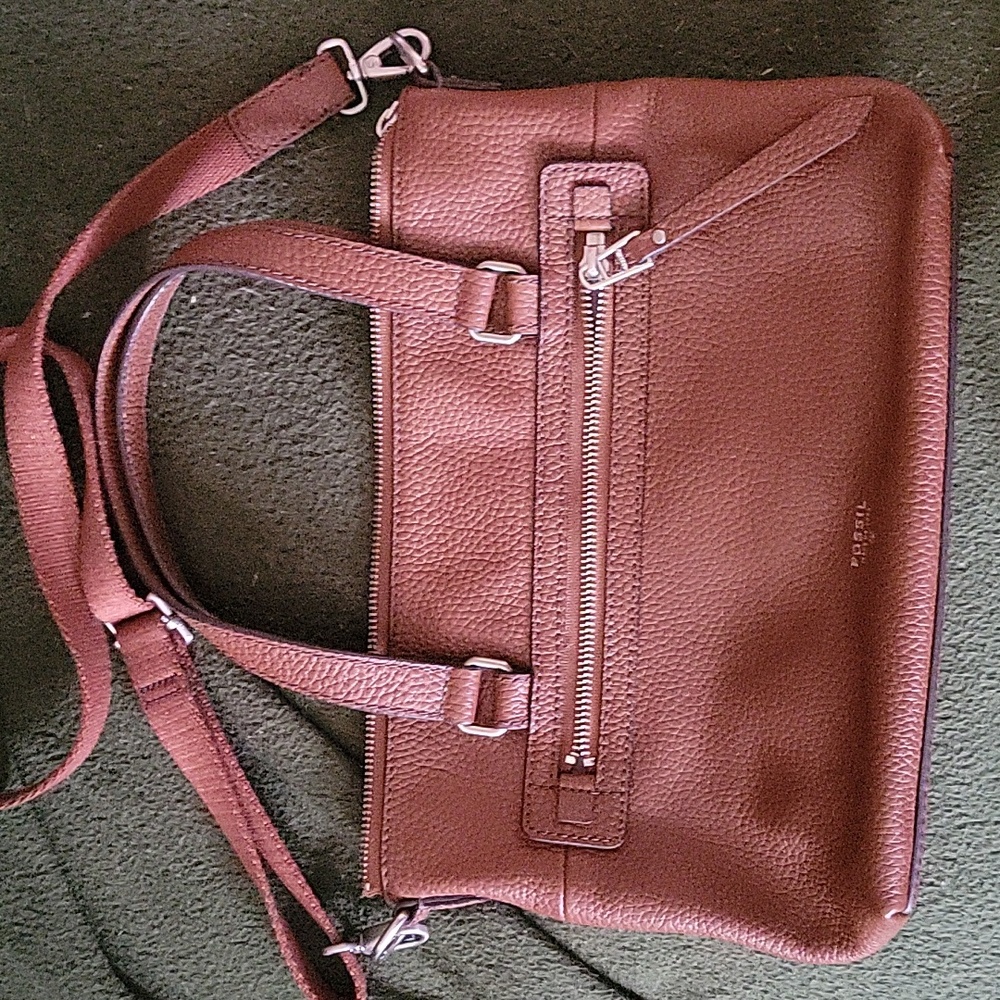 Fossil crossbody bag caramel